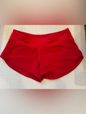 Lululemon Speed Up 2.5 Running Shorts red Size 4 W7AWYR